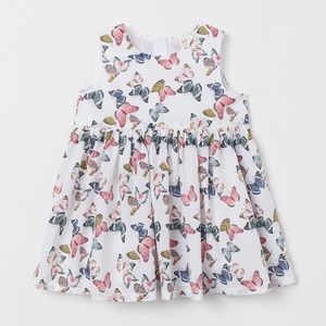 H&M 1 1/2- 2Yr Butterfly Dress
